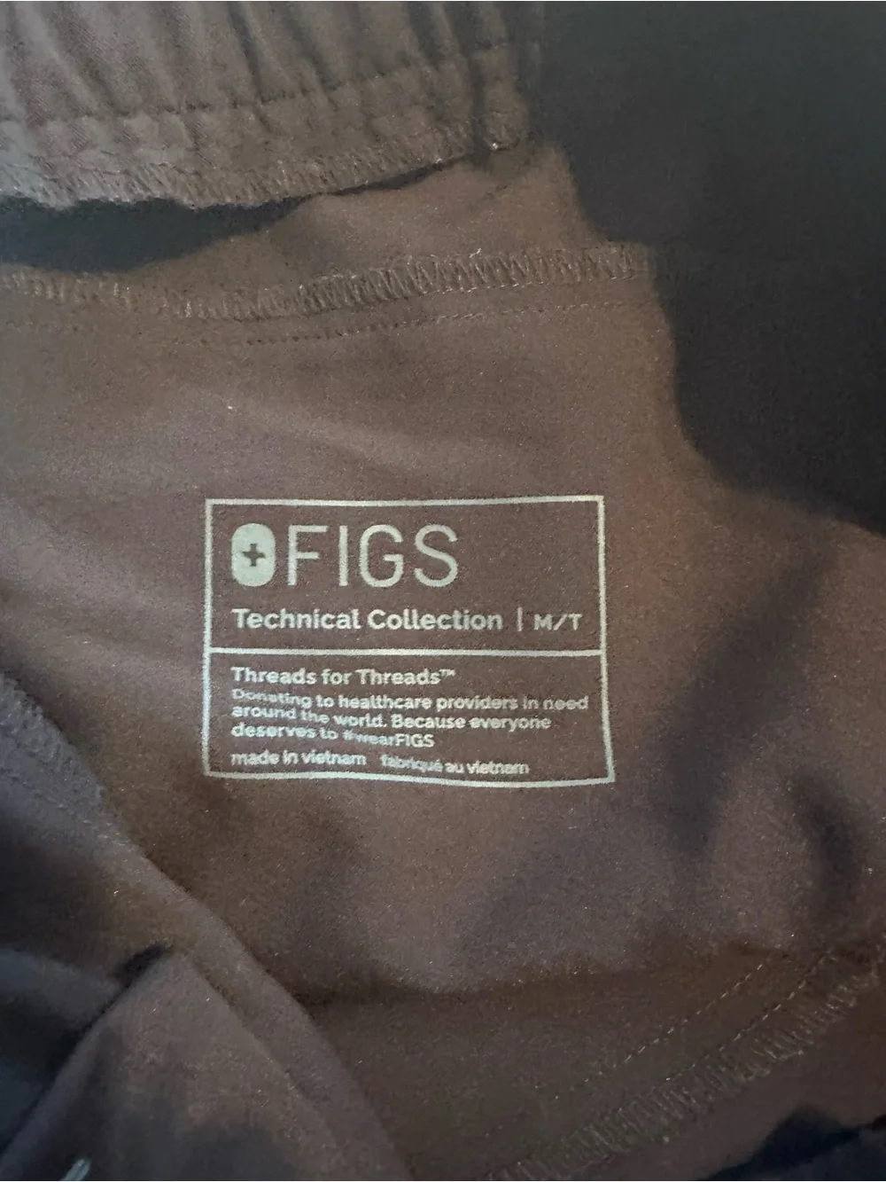 Figs Men's Tansen joggers in Espresso. Medium tall